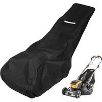 Housse Tondeuse avec Sac Rangement, Housse de Tondeuse à gazon Oxford 210D, Couverture de Tondeuse, Protection pour Tondeuse pour Tondeuse à Gazon D'extérieur ave (195 x 108 x 66cm)
