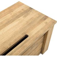 Baúl Rustico Pequeño ECO con Tapa 40x80x36cm en madera maciza de pino acabado vintage
