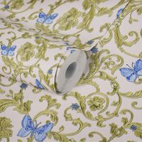 A.S. Creation Versace 3 343256 Vliestapete Vintage 0.70 m x 10.05 m Blau