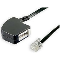 GOOBAY Adaptateur téléphonique, Prise RJ11-TAE/F, noir