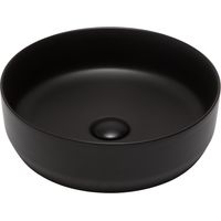 Swiss Aqua Technologies Countertop basin Infinitio 39 x 39 x 12 cm without overflow, black (SATINF3939BKM)