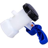 Vanne papillon 62 mm pour réservoirs IBC Mauser 1 000 L avec adaptateur de réservoir universel