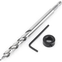 Eosnow Utensile per la lavorazione del legno in acciaio rapido al carbonio Punta da trapano per labbro e sperone da 3/8" pollici, punta a punta, buona durezza e durata per