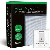 Filtro HEPA, MeacoDry Arete® H13, purificatore d'aria de, alta efficienza di rimozione delle particelle, 99,75% de ritenzione, compatibilecon i modelli 18L, 20L, 25L
