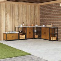 Vidaxl – Étagère de rangement de cuisine en acier – Dimensions 60 x 50 x 92 cm – Design moderne et épuré – Idéale pour ustensiles et provisions