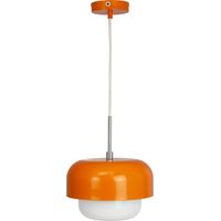 Lámpara Dyberg Larsen Haipot naranja claro metal vidrio 23 cm