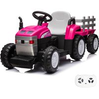 Vrooomy® T7 Elektro-Traktor für Kinder 12V - Rosa
