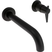 Deante Temisto grifo de lavabo negro diseño moderno
