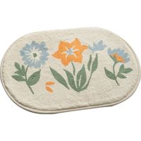 Imitation cashmere floor mat oval absorbent toilet toilet door mat into the door bedroom carpet household bathroom non-slip