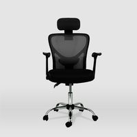 Chaise d'étude pour enfants modèle Ronda en couleur noire
