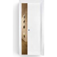 Porta da interno scorrevole reversibile bianca effetto liscio H210 cm - 90xH210 cm