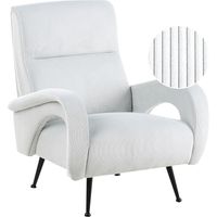 Fauteuil Retro en Velours Côtelé Rembourré Vert Menthe Svalov