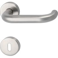 MARCHESI Drückergarnitur HARMONIE - auf Rosette BB, 38 - 45, Edelstahl matt