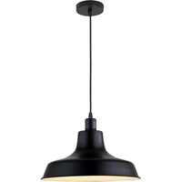 Homestyle Pro MK111-BB Lampe à suspension industrielle 36x22 cm Noir/Métal