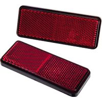 FILMER Réflecteur avec surface adhésive, rouge, 2 pièces