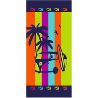 Serviette de plage – Serviette de plage imprimée en microfibre, grande serviette de bain 100 x 180 cm.