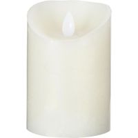 Bougie Led Flamme Vacillante "Vela" 370g Blanc