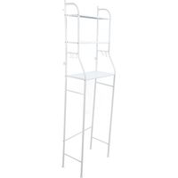 3-Tier Iron Toilet Towel Storage Rack Holder Over Bathroom Shelf Organizer White