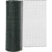 Siena Garden Intreccio esagonale in Pvc, 13 X 1000 mm x 10 m, 1 pezzo, verde, 457535