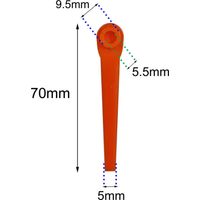 Lot de 100 lames en plastique pour coupe-bordures Gardena, lames de rechange compatibles avec les coupe-bordures et coupe-bordures sans fil Gardena zhuoxuan