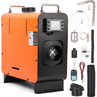 5kW Diesel Heater, 12V Diesel Air Heater with LCD Screen and Remote Control, Intelligent Thermostatic Control, Suitable for Vans, Motorhomes, and Interiors