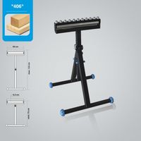 SERVANTE ROULEAU+PLATEAU A BILLES PIED DOUBLE Ht utile 75cm mini/109cm maxi-Charge 100 Kg maxi - 406.950.150 - LEMAN