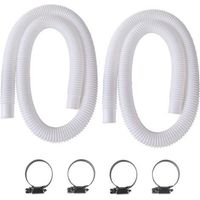 Tuyau Piscine 32mm, 2Pcs Tuyau pour Piscine Hors Sol, 150cm/59in Tuyau de Rechange pour Piscine