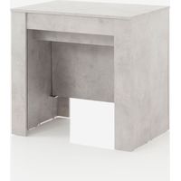 Platzsparende, ausziehbare Eingangskonsole 54/252x79 Glam - Grau