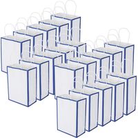 Umweltfreundliche, tragbare Geschenktüte aus Kraftpapier für Bekleidung und Boutiquen (15 x 8 x 21 cm)