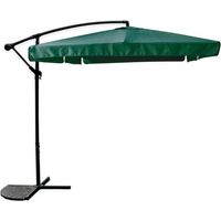 Ombrellone Laterale Da Giardino Protezione Sole 2x3mt Impermeabile Verde Con Base 223310