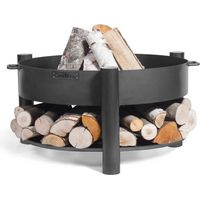 Bol à feu MONTANA, 80cm de diamètre, acier, avec rangement, CookKing, 111248