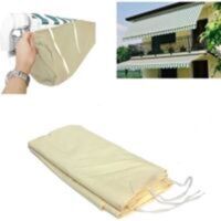 Sac de rangement pour auvent volet roulant rétractable housse de protection étanche à la poussière et à l\\'eau 4M beige