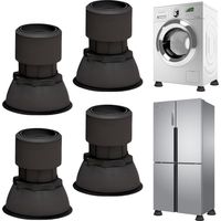 Wasmachinevoetkussens, 4 stuks trillingsdempers, voor wasmachine, anti-vibratievoeten, universele verhogingspad voor wasmachinekoelers, wasmachine-voeten voor wasmachine, droger
