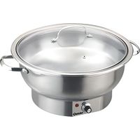 Bartscher Piatto Riscaldante Elettrico Rotondo Argento 3,8 L