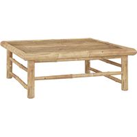 Vidaxl – Table de jardin en bambou 65x65x30 cm – Résistante à l'eau – Conception légère et modulaire – Idéale pour espaces extérieurs