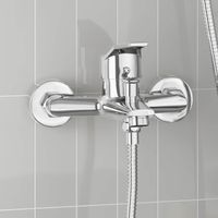 vidaXL Robinet de Douche Mixer Chrome G 1 / 2 pouces