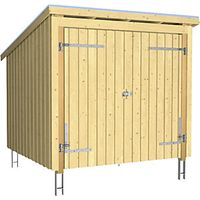kaiserkraft Tettoia per biciclette Nordic in legno alt x