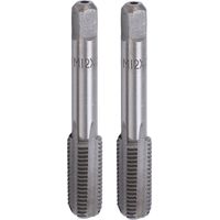 Robinet à cannelure droite en acier rapide, outil de taraudage à vis Standard métrique, 2 pièces, m12x1, 5