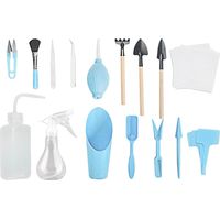 Ensemble de 16 mini outils de jardinage pour plantes succulentes, kit de jardinage pour projets de bricolage.