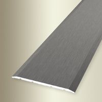 PROVISTON Übergangs- & Ausgleichsprofil Aluminium 60 x 1000 mm Edelstahl Geschliffen Bodenprofil Metallprofil Übergangsschiene