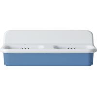 Lavabo rétro double en céramique 102 cm - True Colors Lite - Bleu Pastel