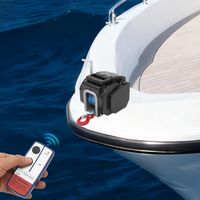 Treuil électrique, treuil de bateau/remorque 400W avec télécommande, 12V 6500 lbs treuil à câble pour bateaux de 5000 livres, véhicules tout-terrain, remorques, camions