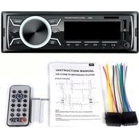 Autoradio Bluetooth Poste Radio Voiture,1Din Radio de Voiture, 4x60W Auto Radio 7Couls FM Stéréo Radio USB/SD/AUX/EQ/Lect MP3 autoradio Pioneer