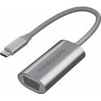 Mediacom MD-C307 hub di interfaccia USB tipo-C Alluminio