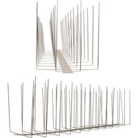 1 mètre pointes mouettes 4 rangs sur V2A Titan - solution de qualité pour contrôle des oiseaux pointes en acier inoxydable de contrôle des oiseaux