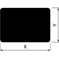 Plaque de protection de sol rectangulaire pour poêle 1200 (x) x 1000 (y) mm
