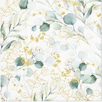 Servilletas de Papel Paw Złote Eukaliptusy Multicolor 33x33 cm