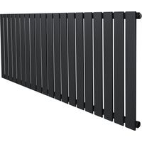 Flat Single Column Radiator - 600 x 1400mm - Anthracite Grey