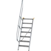 MUNK Treppe 60° inkl. einen Handlauf, 600mm Stufenbreite, 7 Stufen