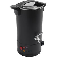 Wachsschmelzer für Kerzen, 10 l, 1800 W, elektrischer Wachserhitzer, Edelstahl, mit Ausgießerheizung, 30 bis 110 °C